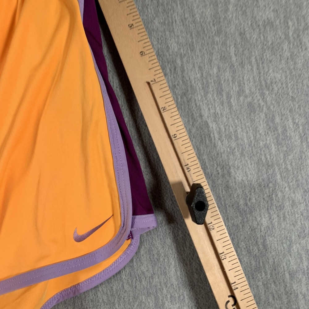 Nike Shorts Womens XL Orange Purple Dri-FIT Running Colorblock Athletic Training - Picture 9 of 12